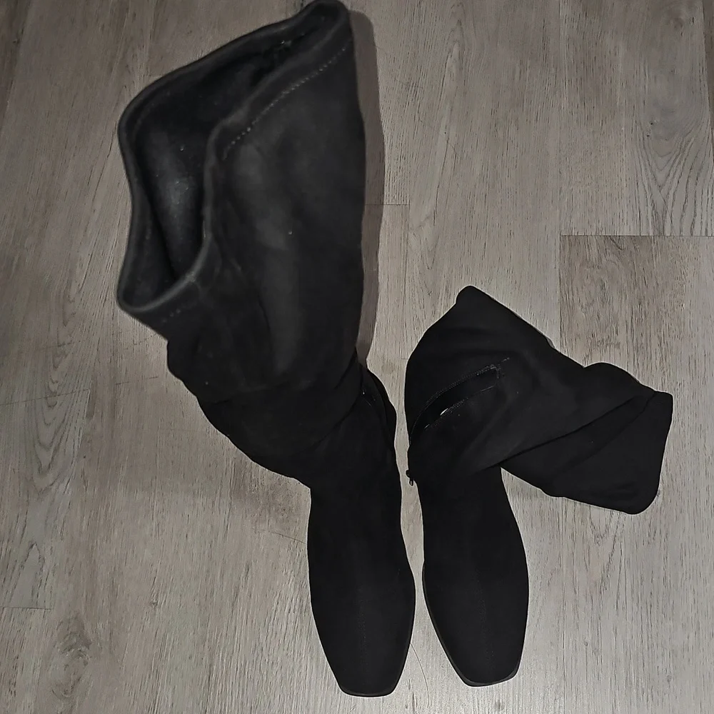 Alfani Black Suede Over-the-Knee Boots